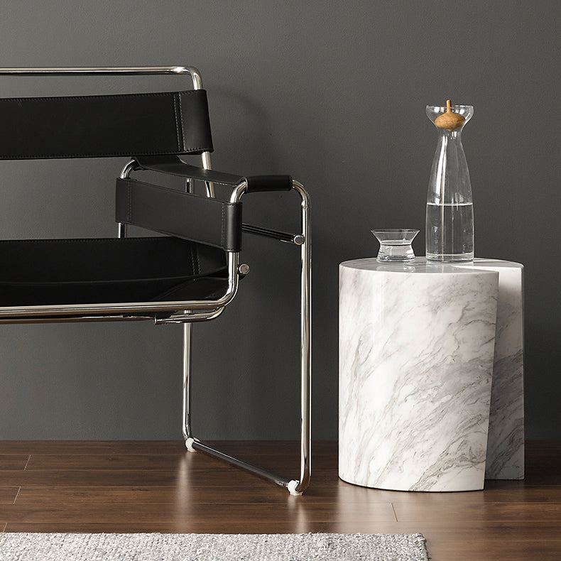 Seraphic Marble Round Side Table