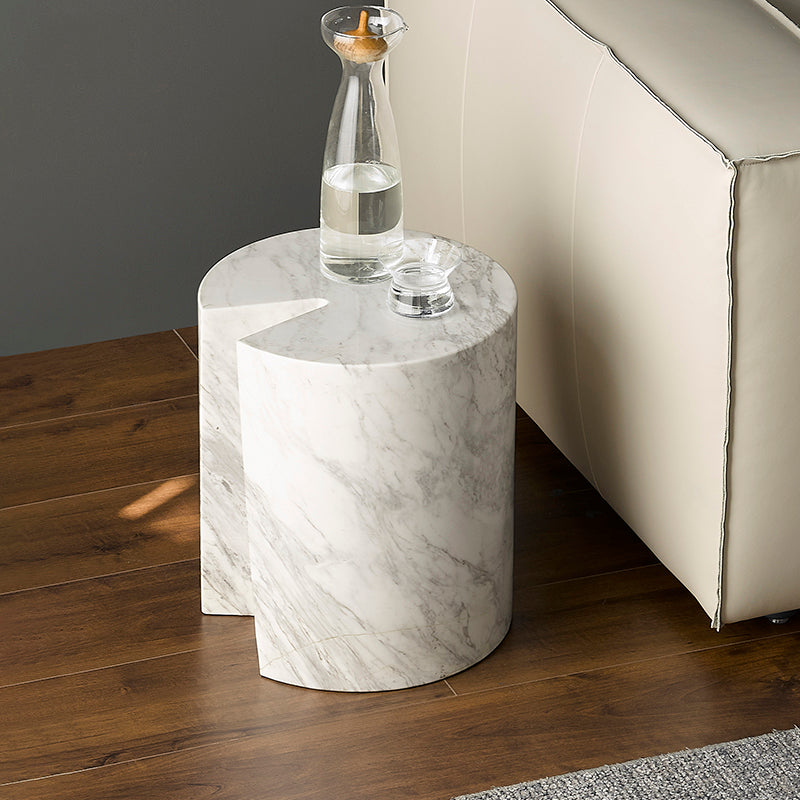 Seraphic Marble Round Side Table