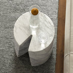 Seraphic Marble Round Side Table