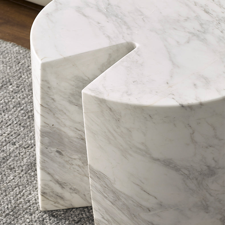 Seraphic Marble Round Side Table