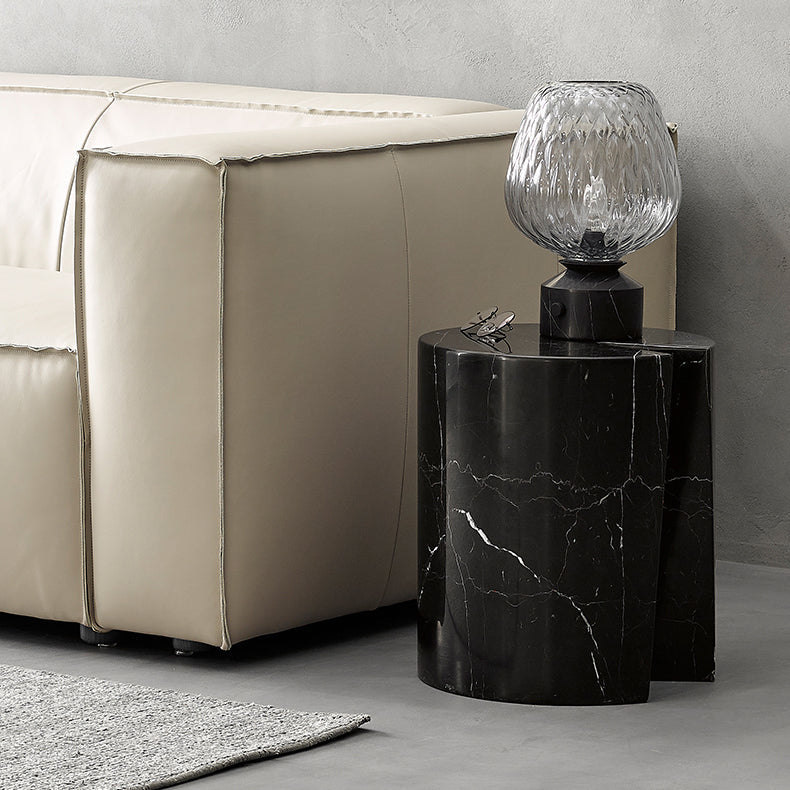 Seraphic Marble Round Side Table