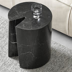 Seraphic Marble Round Side Table