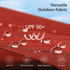 MAISON ARTS Parasol déporté hydraulique automatique de 12 pieds avec mât en aluminium et rotation à 360 degrés