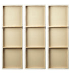 Ensemble de 3 triptyques muraux en résine dimensionnelle peints à la main Madison Park Signature Sunburst