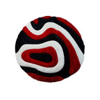 Tapis à poils longs Mateos au design abstrait