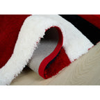 Tapis à poils longs Mateos au design abstrait