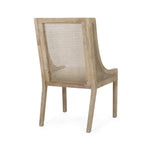 Chaises de salle à manger rembourrées en rotin et bois Maurers (lot de 2) par Christopher Knight Home