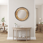 Miroir mural rond en bois Meredith, finition Live Edge, par River of Goods - 30,5 x 1 x 30,5