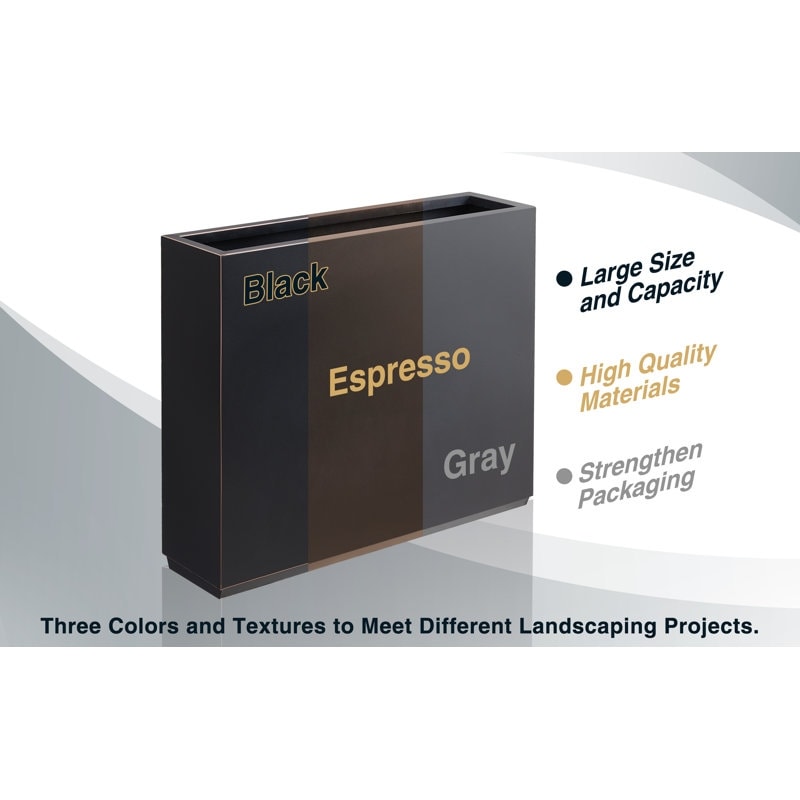 Jardinière métallique robuste pour plantes d'extérieur, 96 x 25 x 76 cm (L x l x H) - 96 x 76 x 25 cm (l x l x H)