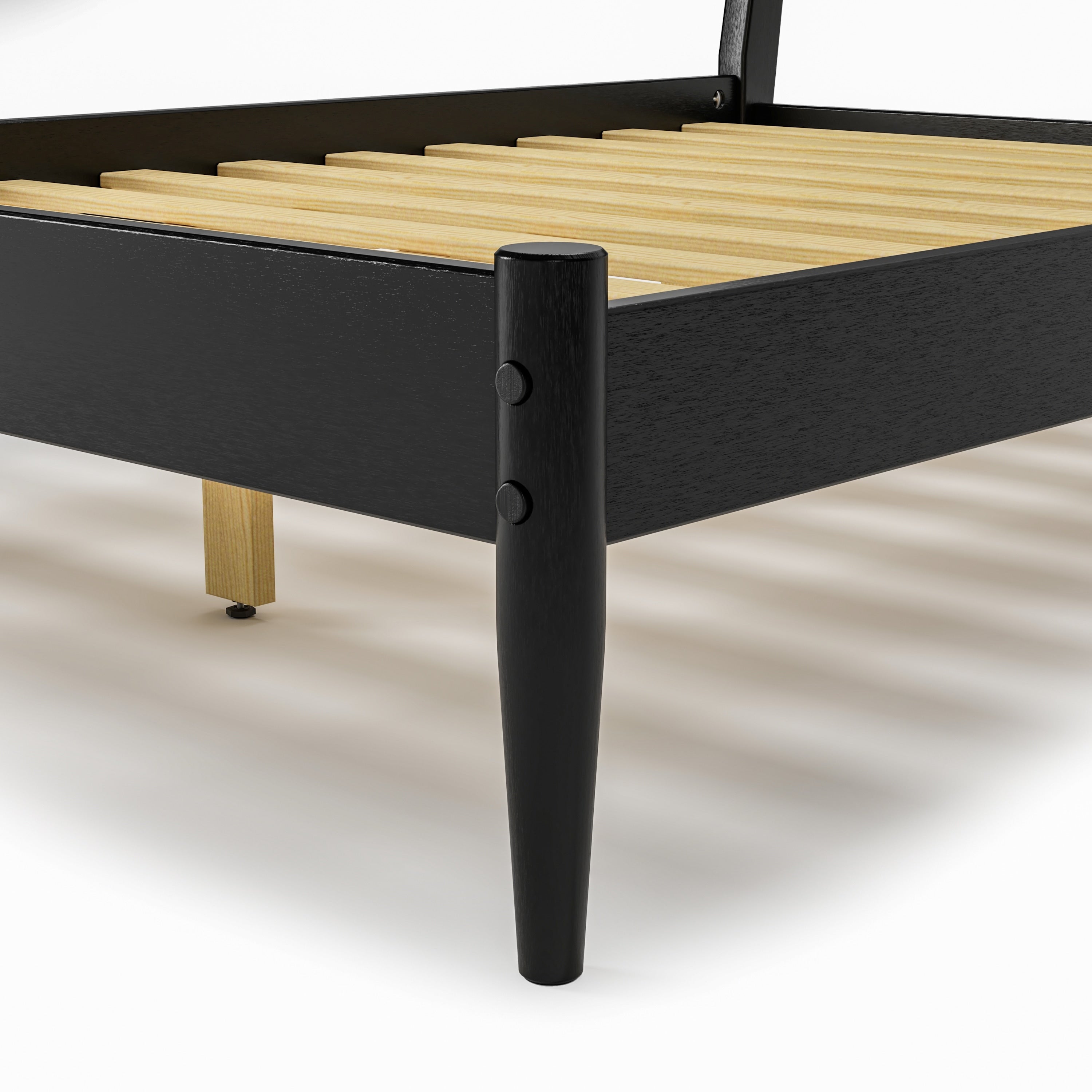 Lit à panneaux du milieu du siècle