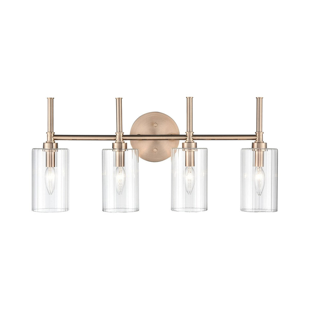 Luminaire de salle de bain Millennium Lighting Chastine avec abat-jour en verre biseauté transparent