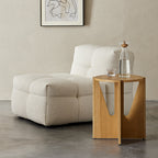 Vivid Oak Round Accent Side Table