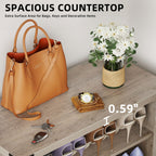 Meuble de rangement à chaussures Moasis à 5 niveaux pour 20 paires de chaussures avec portes doubles pour l'entrée