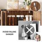 Meuble de rangement à chaussures Moasis à 5 niveaux pour 20 paires de chaussures avec portes doubles pour l'entrée