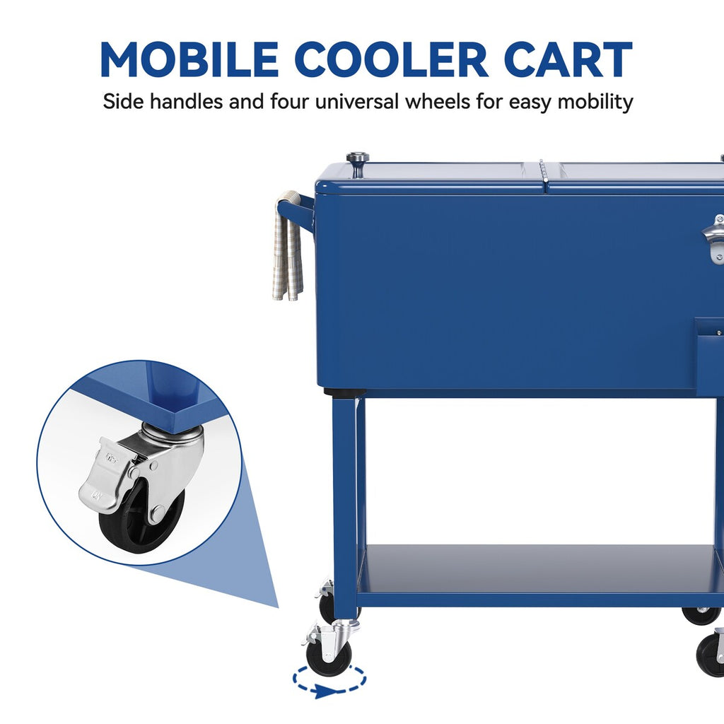 Glacière à roulettes Moasis 80 pintes