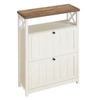 Meuble de rangement à chaussures Moasis avec 2 compartiments pour entrée et couloir