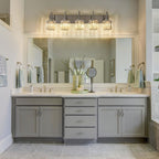 Appliques murales modernes à intensité variable pour salle de bain avec abat-jour en cristal