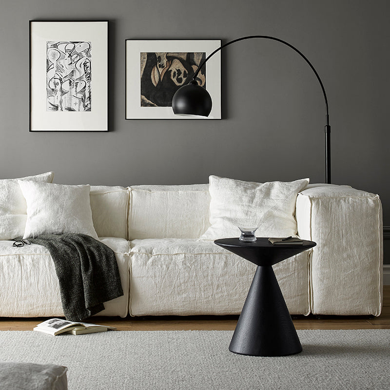 Raven Cone-Shaped Oak Side Table