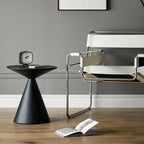 Raven Cone-Shaped Oak Side Table