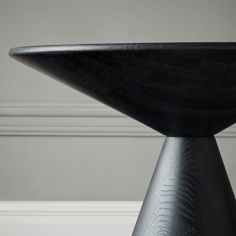 Raven Cone-Shaped Oak Side Table