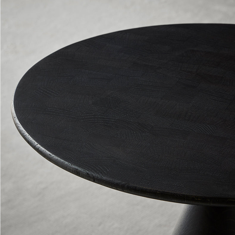 Raven Cone-Shaped Oak Side Table