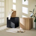 Zenith Cube Oak Side Table