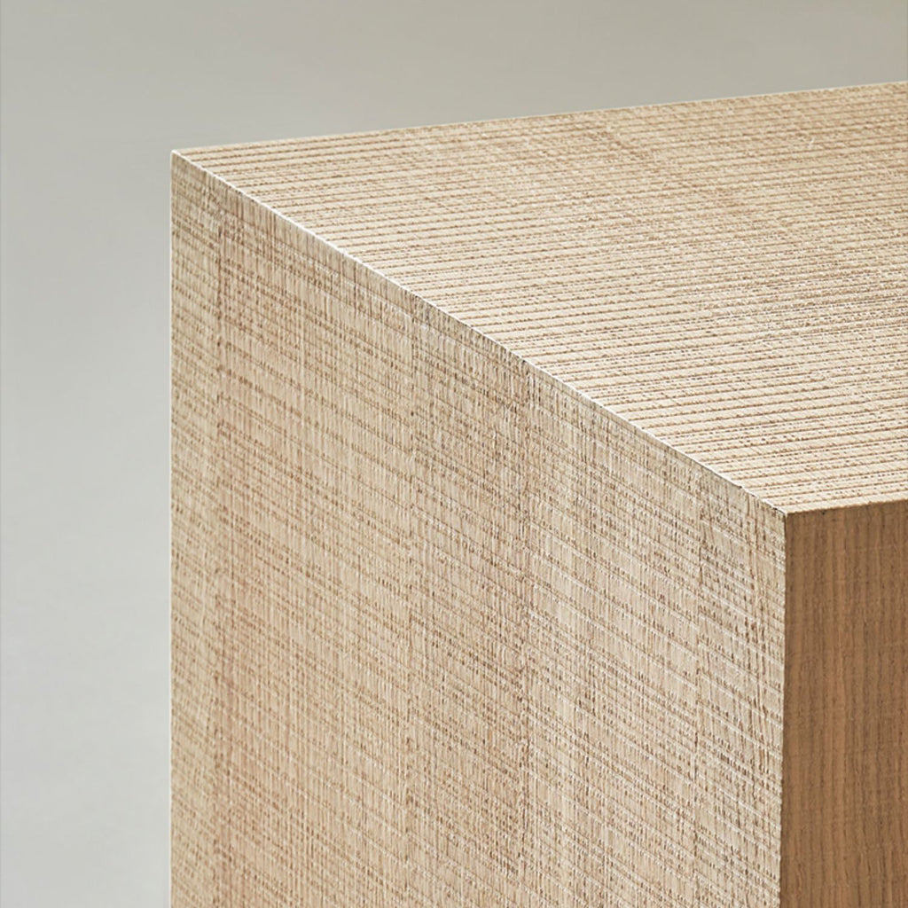Zenith Cube Oak Side Table