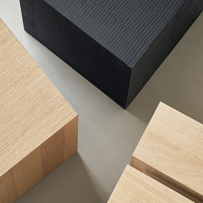 Zenith Cube Oak Side Table