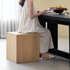 Zenith Cube Oak Side Table