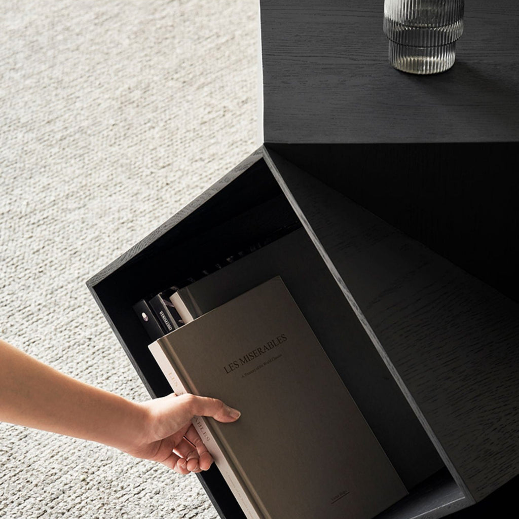 Polyhedron Solid Wood Side Table