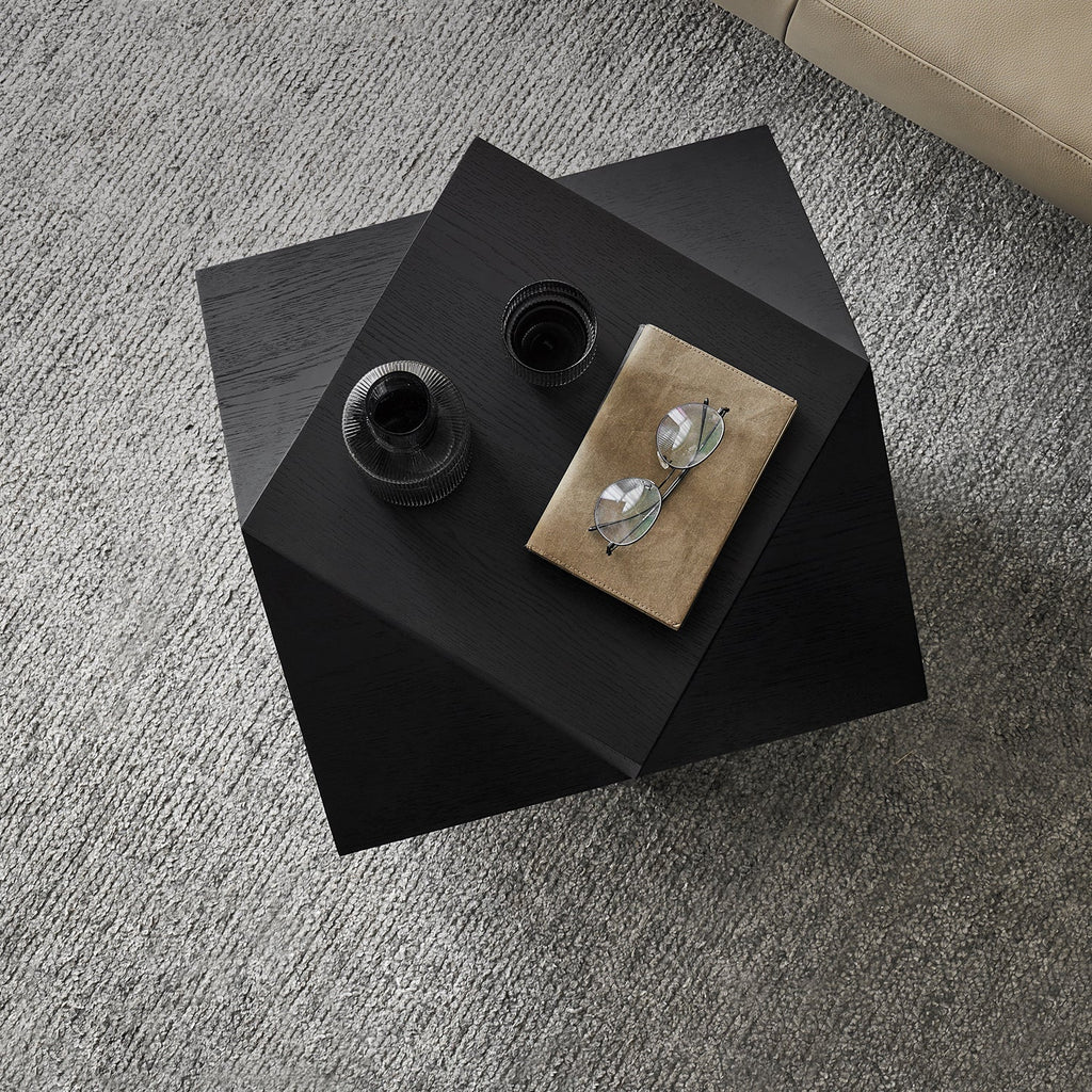 Polyhedron Solid Wood Side Table