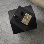 Polyhedron Solid Wood Side Table