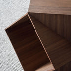 Polyhedron Solid Wood Side Table