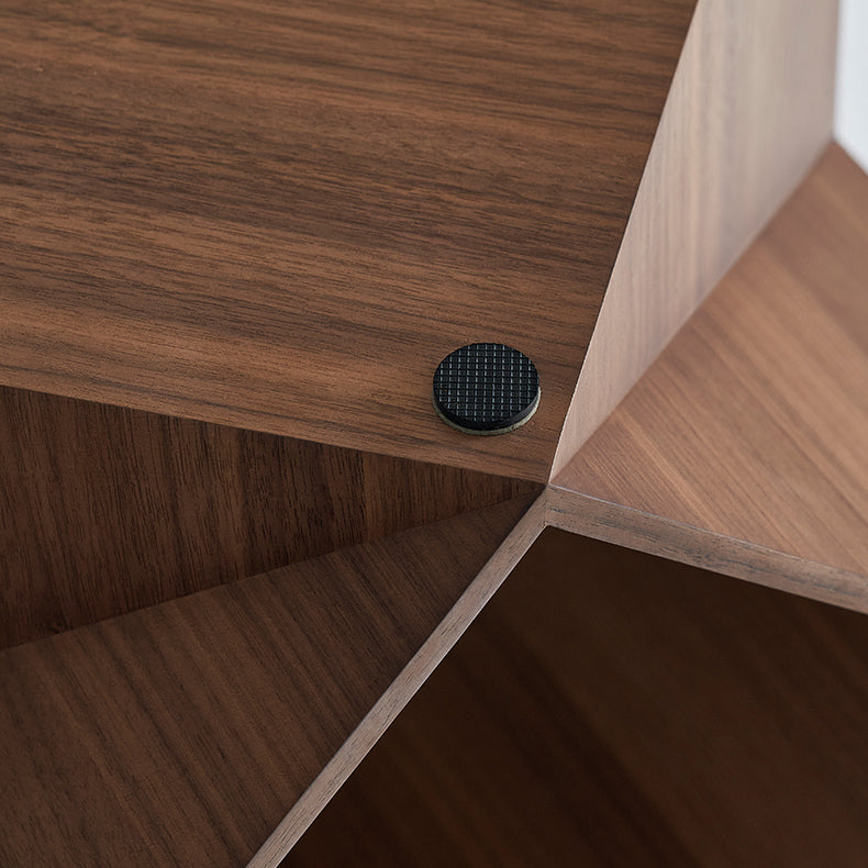 Polyhedron Solid Wood Side Table