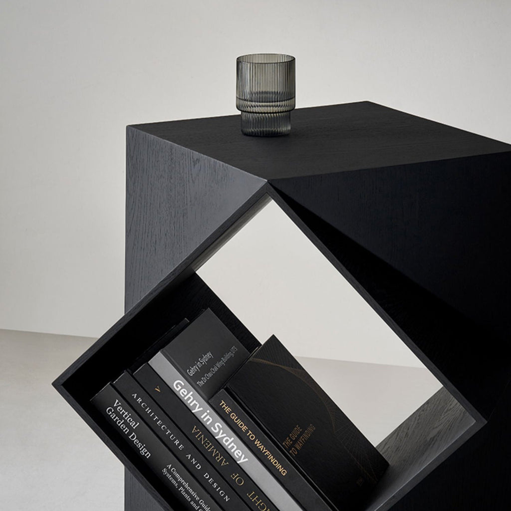 Polyhedron Solid Wood Side Table