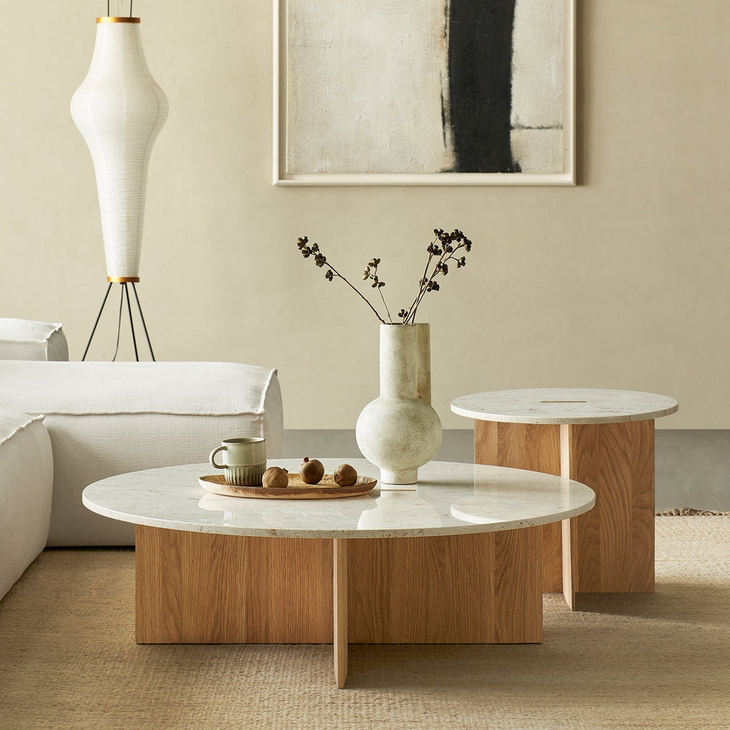 Origami Round Coffee Table Set