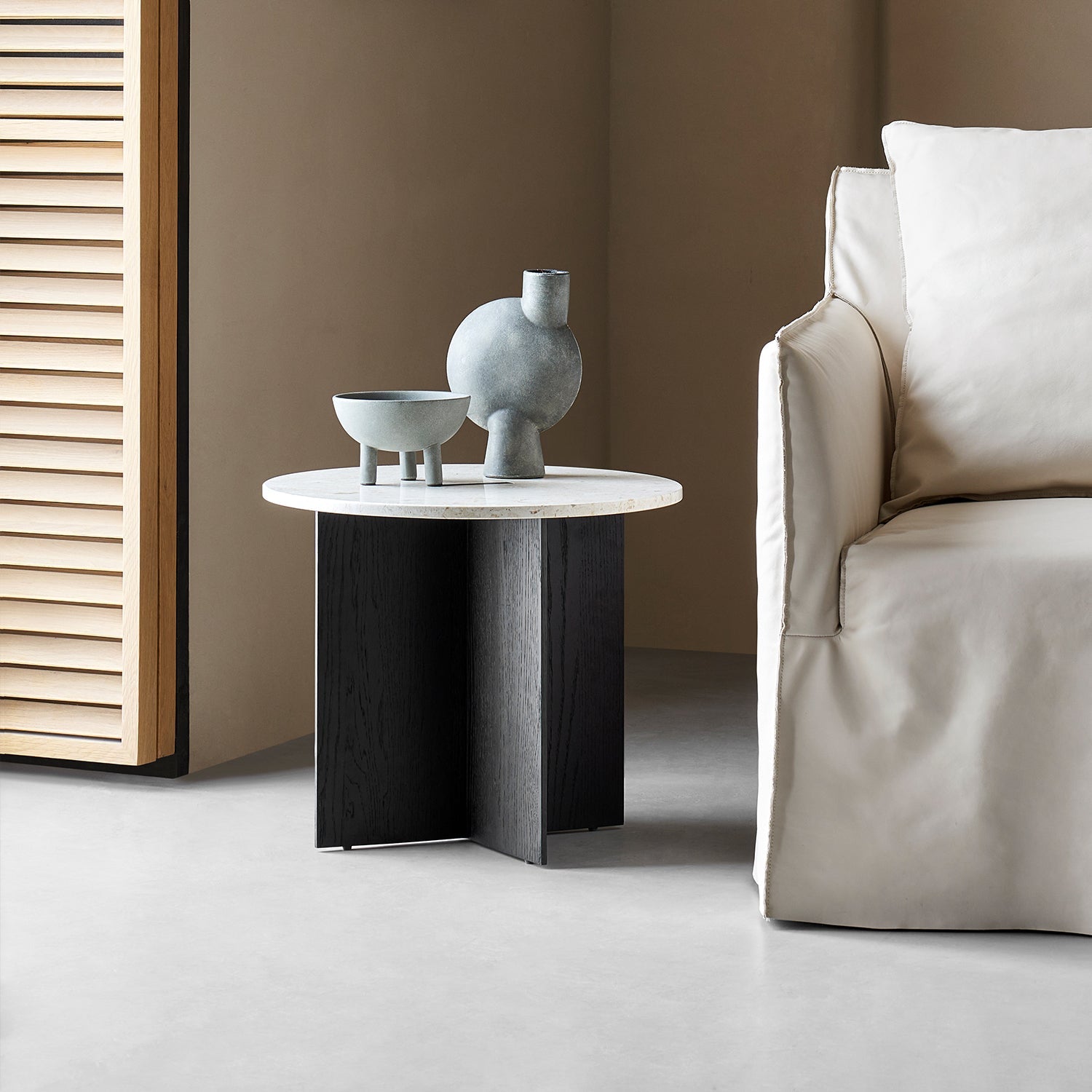 Origami Round Coffee Table Set