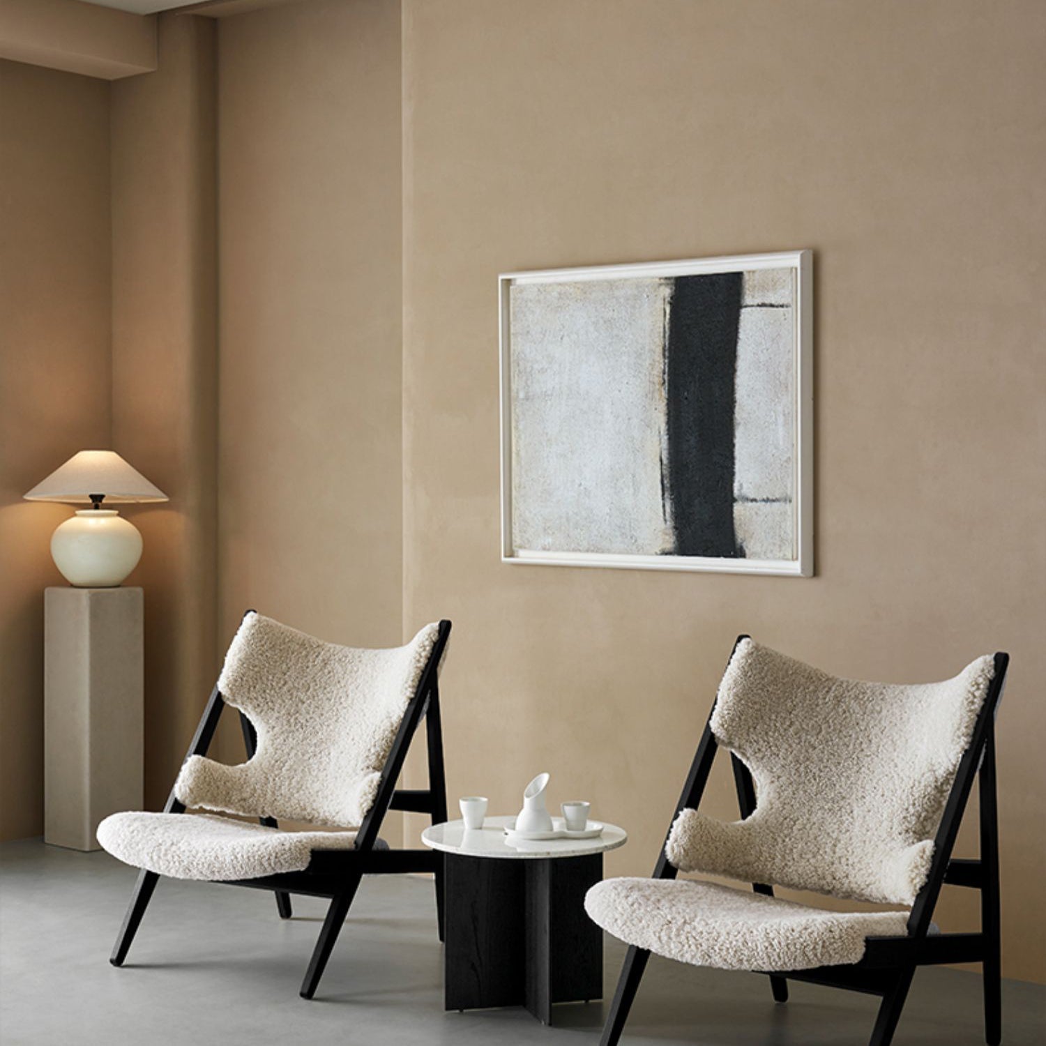 Origami Round Coffee Table Set