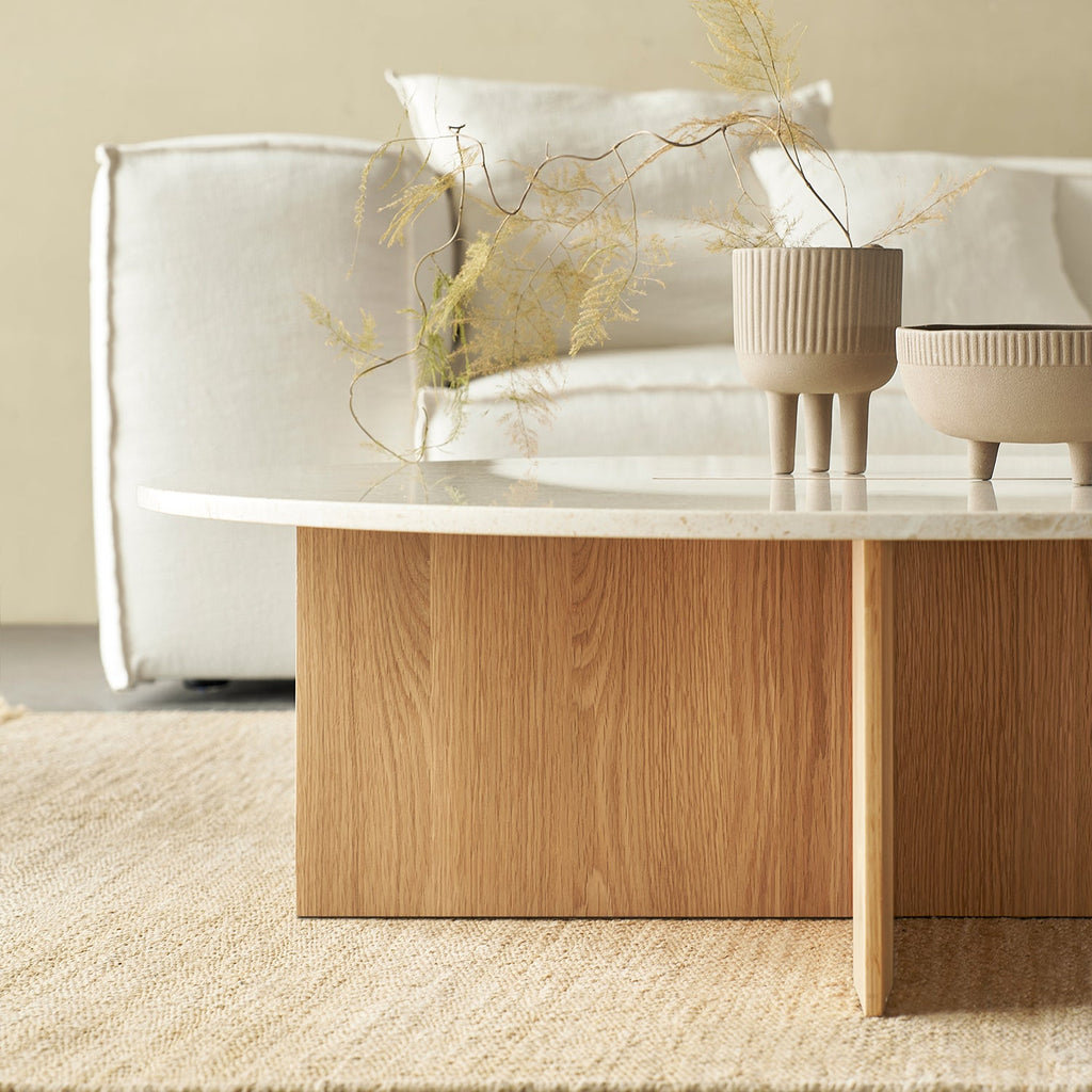 Origami Round Coffee Table Set