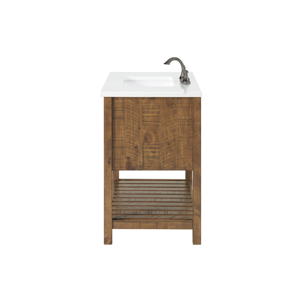 Meuble-lavabo simple de style ferme Monterey 37 avec dessus