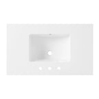 Meuble-lavabo simple de style ferme Monterey 37 avec dessus