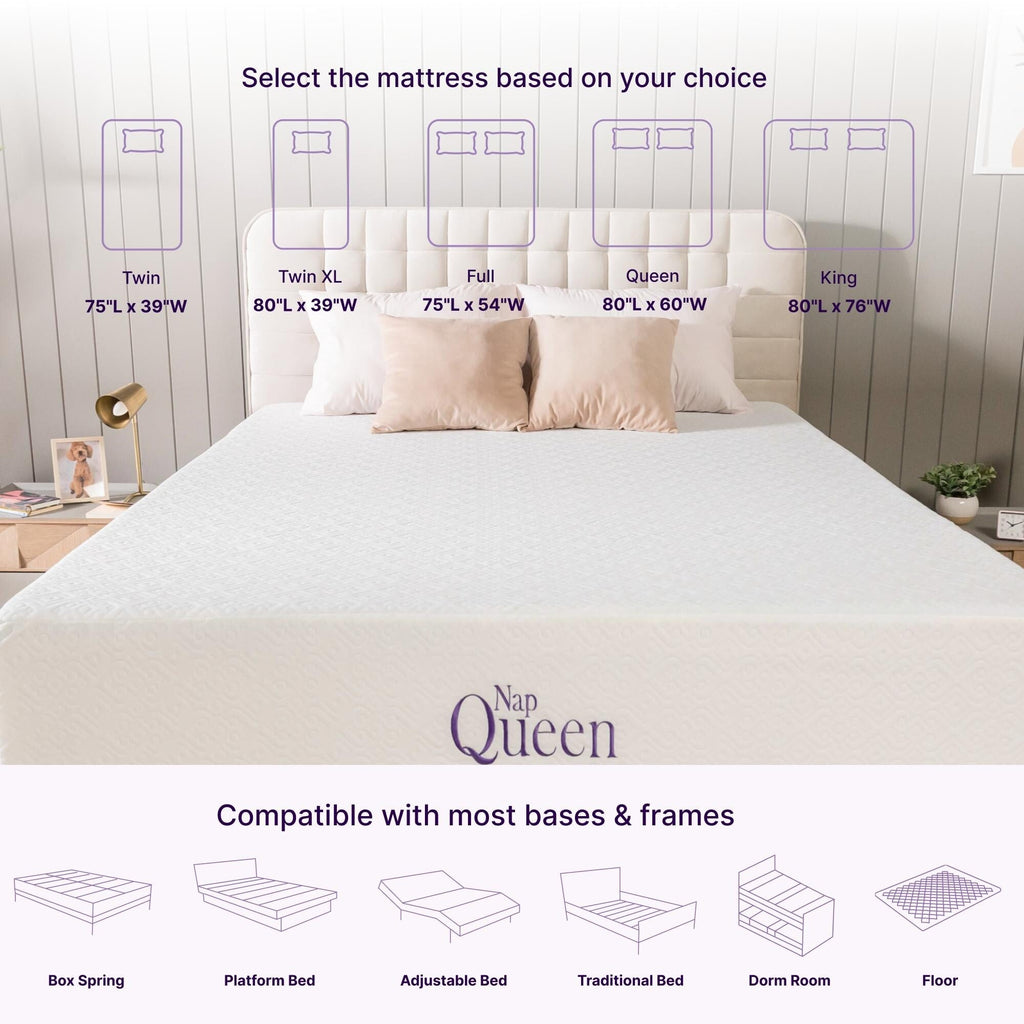 Matelas en mousse à mémoire de forme avec gel rafraîchissant NapQueen Elizabeth 10