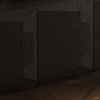 Florence Black Solid Wood Sideboard Cabinet