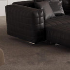 Matrix Top Grain Leather Sofa with Ottoman