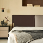 Truffle Cream Leather Bed