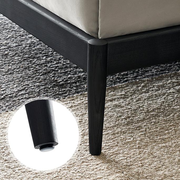 Truffle Cream Leather Bed