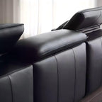 Nero Brown Recliner Leather Lounge Sofa