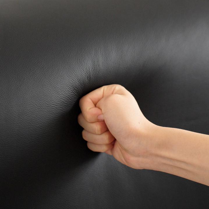 Noir Macaron Leather Bed