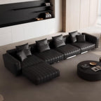 Matrix Top Grain Leather Sofa with Ottoman