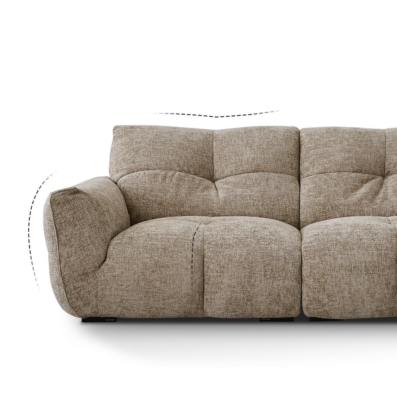 Cocoa Loaf Fabric Sofa